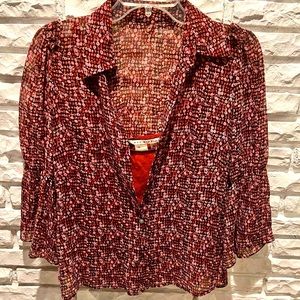 Vintage Max Studio Silk Blouse & Camisole Set Sz S